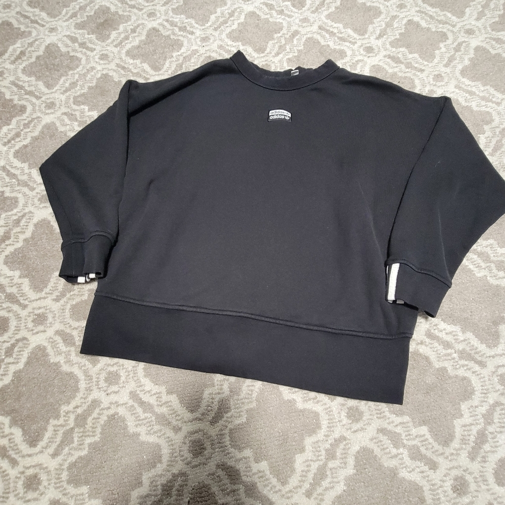 ADIDAS M Women's Black Crewneck Sweater